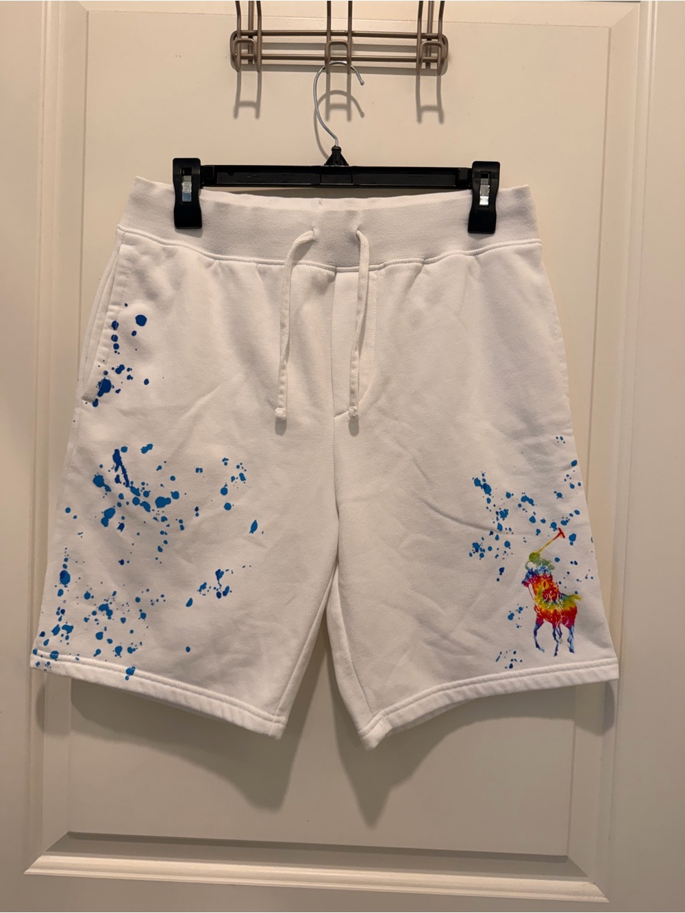 Polo Ralph Lauren
Sweatshorts Size S White
Paint Splatter